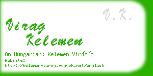 virag kelemen business card